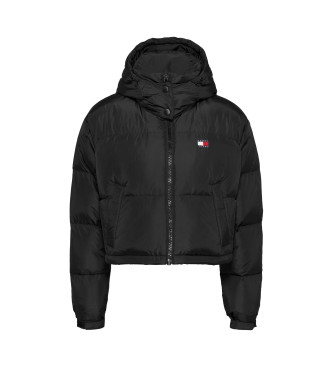 Tommy Jeans Alaska Puff kort jack zwart