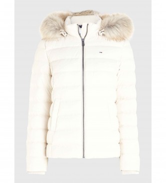 Tommy Jeans Essential Fitted Hooded Jacket blanc