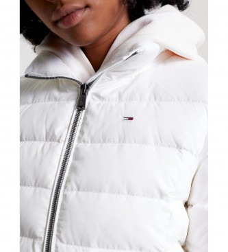 Tommy Jeans Essential Fitted Hooded Jacket white