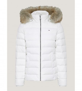 Tommy Jeans Essential Fitted Hooded Jacket white