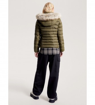 Tommy Jeans Essential Fitted Jacket with hood green (veste ajuste essentielle avec capuche)