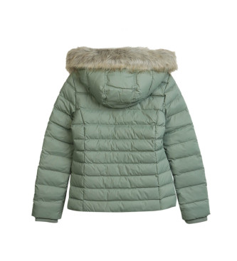 Tommy Jeans Essential Fitted Jacket with Hood vert