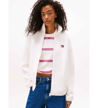 Tommy Jeans Jakna Teddy bela