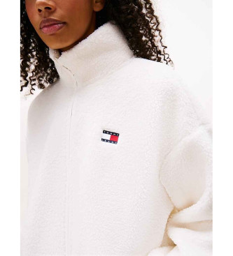 Tommy Jeans Jakna Teddy bela