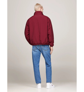 Tommy Jeans Reversible jacket with wide cut in maroon