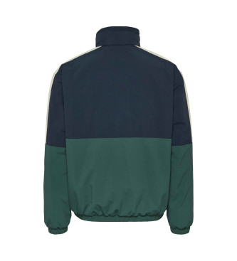 Tommy Jeans Chaqueta reversible de tejido de peluche con capucha plegable verde