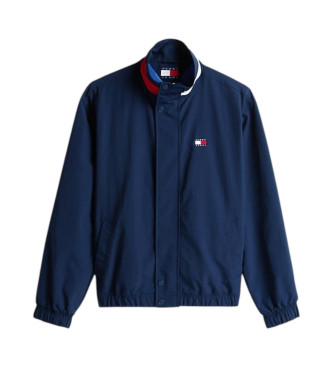 Tommy Jeans Giacca Signature con colletto color block blu navy