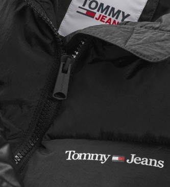 Tommy Jeans Piumino nero con blocco tono su tono