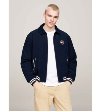 Tommy Jeans Bred navy fljlsjakke i varsity-stil