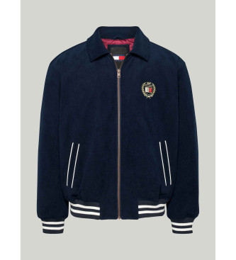 Tommy Jeans Bred navy fljlsjakke i varsity-stil