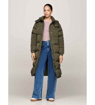 Tommy Jeans Chaquetn Alaska acolchado con capucha verde