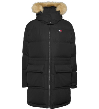 Tommy Jeans Alaska long down quilted down jacket black