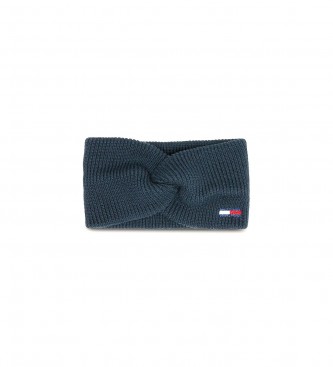 Tommy Jeans Stretch knitted headband with navy logo