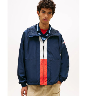 Tommy Jeans Coupe-vent oversize Chicago bloc de couleur bleu