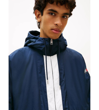 Tommy Jeans Coupe-vent oversize Chicago bloc de couleur bleu