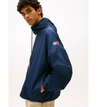 Tommy Jeans Coupe-vent oversize Chicago bloc de couleur bleu