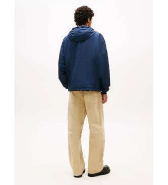 Tommy Jeans Coupe-vent oversize Chicago bloc de couleur bleu