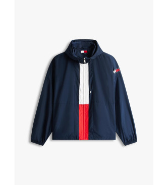 Tommy Jeans Coupe-vent oversize Chicago bloc de couleur bleu