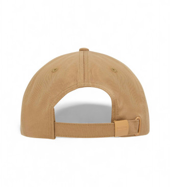 Tommy Jeans Baseball cap with elongated beige embroidered logo