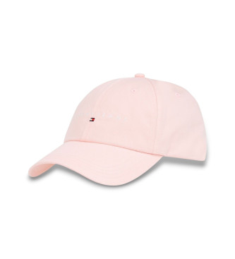 Tommy Jeans Baseball cap with six panels and pink logo