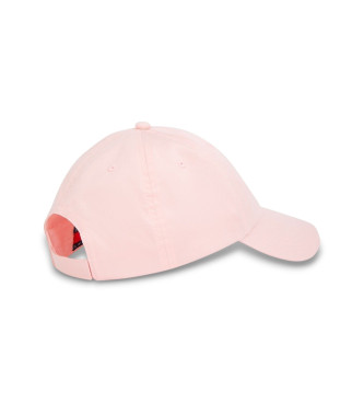 Tommy Jeans Baseball cap with six panels and pink logo