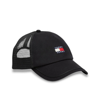 Tommy Jeans Heritage Black Mesh Baseball Cap