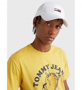 Tommy Jeans Casquette Logo brod blanc