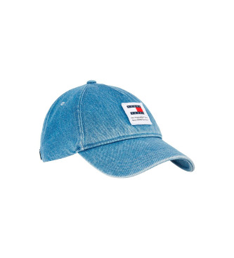 Tommy Jeans Niebieska naszywka na czapkę