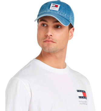 Tommy Jeans Niebieska naszywka na czapkę