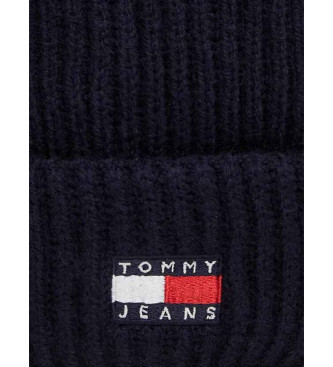 Tommy Jeans Gorro de malha canelada Heritage navy