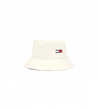 Tommy Jeans Beżowy kapelusz rybacki z logo