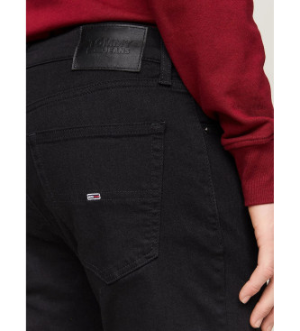 Tommy Jeans Scanton slim fit kavbojke črne barve