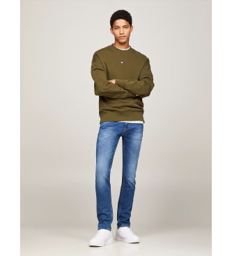 Tommy Jeans Niebieskie dżinsy Skinny Fit Scanton w wyblakłym kolorze