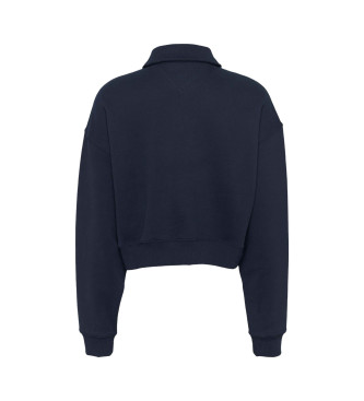 Tommy Jeans Maglione con mezza zip blu scuro