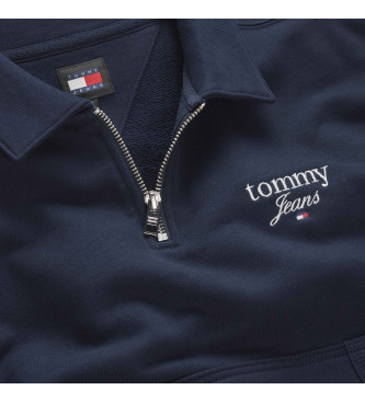 Tommy Jeans Sweter z zamkiem błyskawicznym granatowy