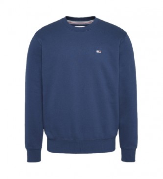 Tommy Jeans Fleece-trja i marinbl