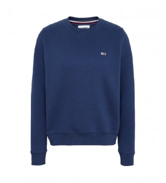 Tommy Jeans Pullover Velo normal C Pescoo da Marinha