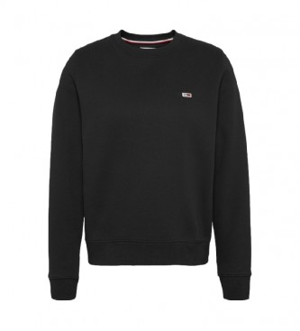 Tommy Jeans Sweater Regular Velo C Pescoço preto