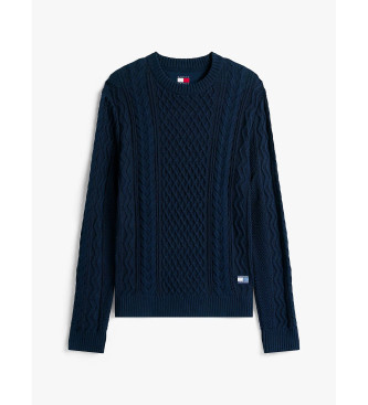 Tommy Jeans Marine Gevlochten Trui