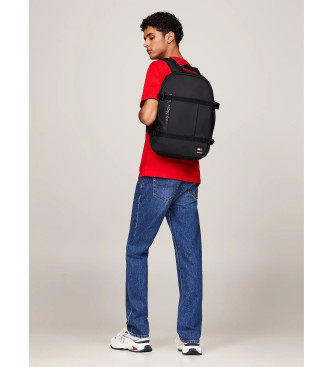 Tommy Jeans Mochila com logtipo Essential preto