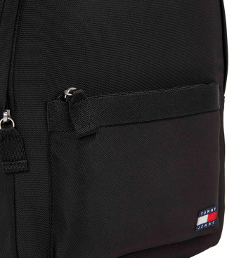 Tommy Jeans Essential Rucksack mit schwarzem Aufnher
