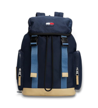 Tommy Jeans Essential Rucksack mit Klappe in Marineblau