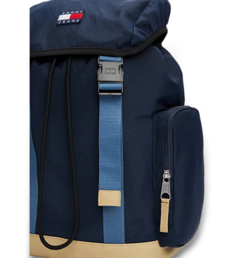 Tommy Jeans Mochila essencial com aba azul-marinho