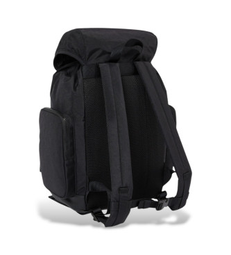 Tommy Jeans Mochila Essential con solapa negro