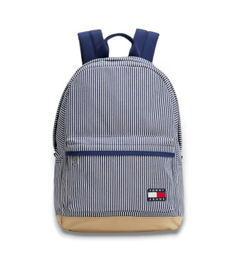 Tommy Jeans Mochila Essential de rayas  marino