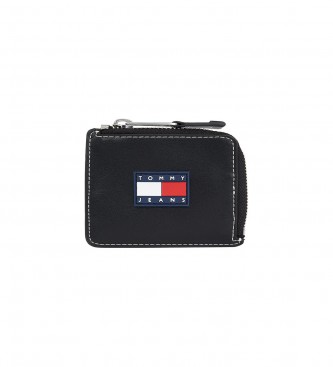 Tommy Jeans Tim Gifting Leather Coin Purse black