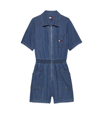 Tommy Jeans Blauwe denim jumpsuit