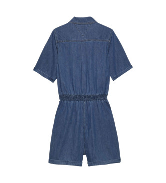 Tommy Jeans Blauwe denim jumpsuit