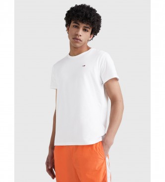 Tommy Jeans Frpackning med tv vita slim fit-t-shirts