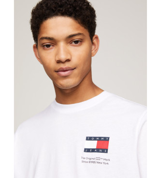 Tommy Jeans Confezione da 2 T-shirt Slim con Logo Bianco, Nero